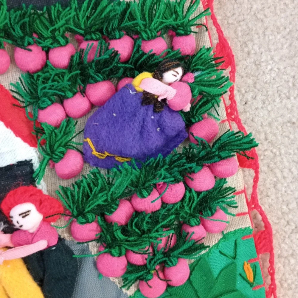 Peruvian Arpillera 3D Applique‎ Folk Art 19